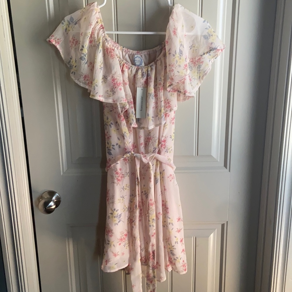Floral off the shoulder dress